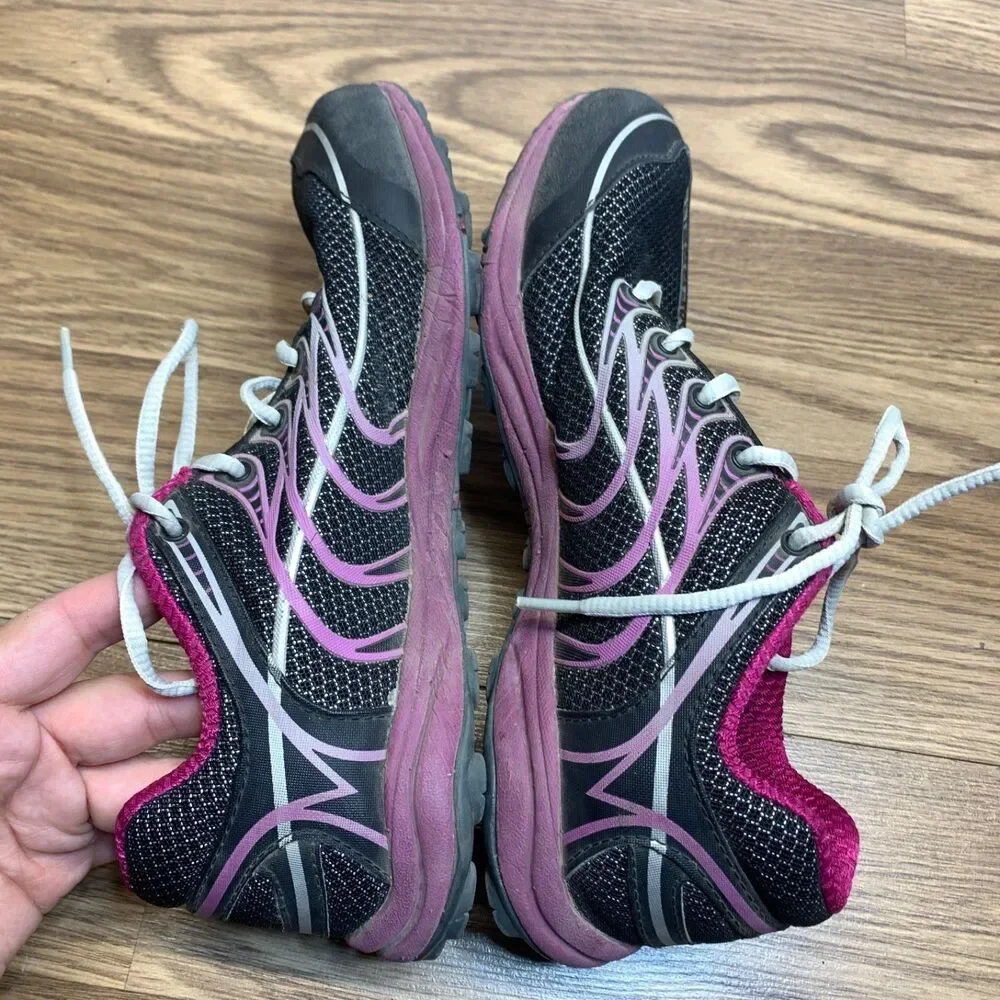 MERRELL MIX MASTER GLIDE TRAIL‎ RUNNING WOMEN Shoes Black Purple J56350 Size 6.5